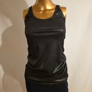 Zoa New York Black Shimmer Tank Top